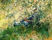 Carl Larsson flicka i blommande hagtorn Germany oil painting artist